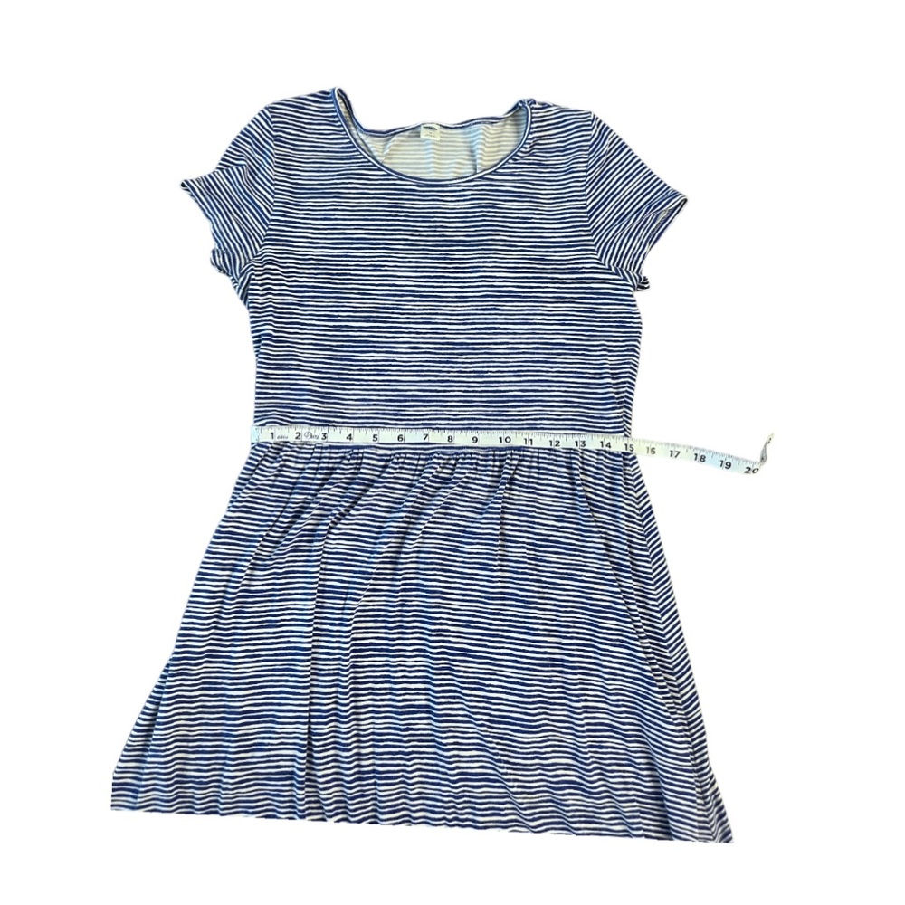 Old Navy Blue and White Striped T-shirt Dress with Sleeves Size M - Picture 9 of 10